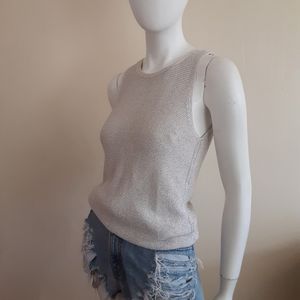 NWT White House Black Market Metallic Knit Top